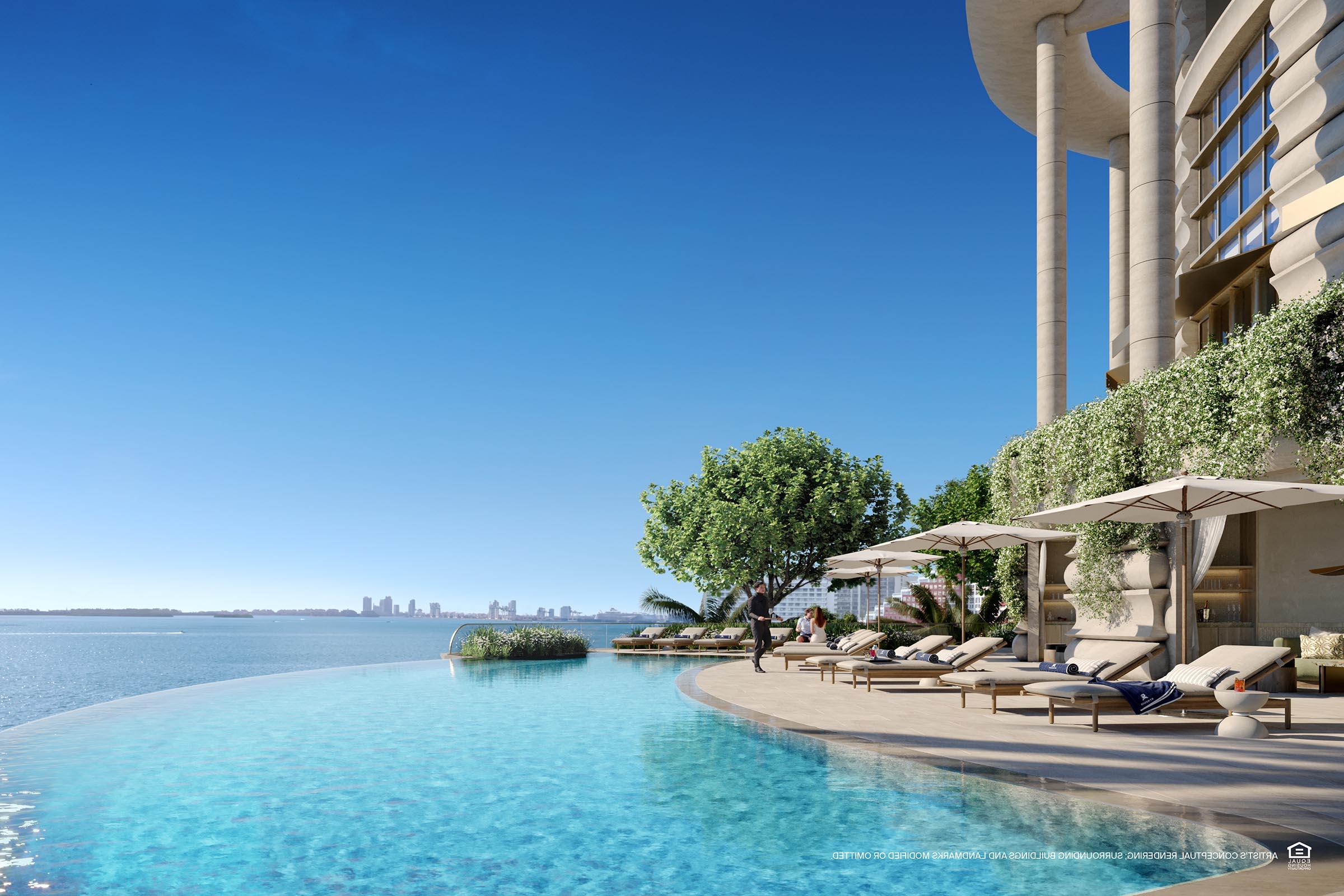 Rendering of St Regis Residences Miami East Pool